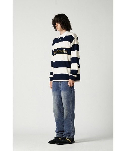 VIVASTUDIO(ビバスタジオ)の「ロゴラガーシャツ / LOGO RUGGER SHIRT(Tシャツ/カットソー・メンズ・アイボリー/ブルー系その他・LARGE/MEDIUM)」の12枚目の写真