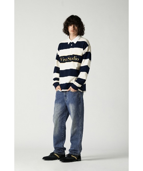 VIVASTUDIO(ビバスタジオ)の「ロゴラガーシャツ / LOGO RUGGER SHIRT(Tシャツ/カットソー・メンズ・アイボリー/ブルー系その他・LARGE/MEDIUM)」の14枚目の写真