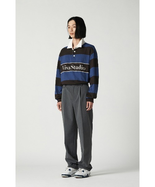 VIVASTUDIO(ビバスタジオ)の「ロゴラガーシャツ / LOGO RUGGER SHIRT(Tシャツ/カットソー・メンズ・アイボリー/ブルー系その他・LARGE/MEDIUM)」の18枚目の写真