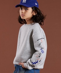 PAIRMANON STREET | 【PAIRMANON STREET】裏起毛 袖 プリント グラフィック トレーナー(スウェット)