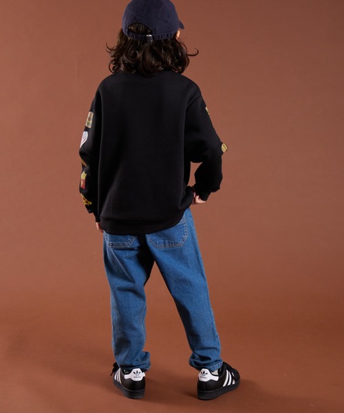 PAIRMANON STREET(ペアマノンストリート)の「【PAIRMANON STREET】裏起毛 袖 プリント グラフィック トレーナー(スウェット・キッズ・グレー系その他3/グレー系その他2/ベージュ系その他/グレー系その他/ブラック系その他・140/90/110/160/130/100/150/120)」の9枚目の写真