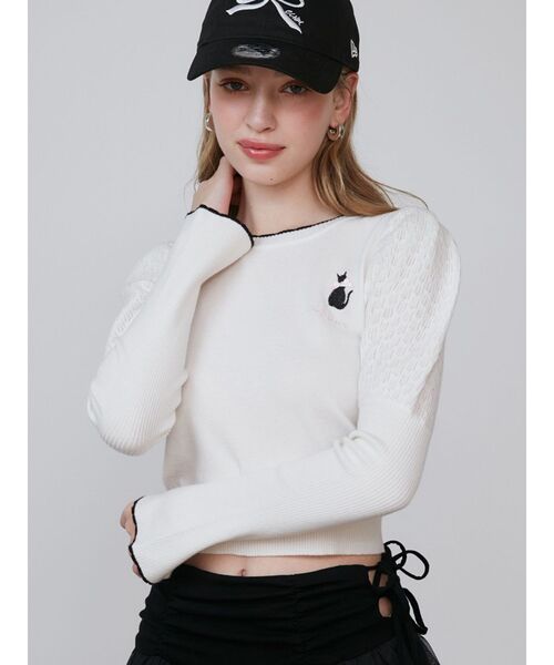 OPENWORK CAT KNIT(ニット/セーター)|CALNAMUR(カルナムール)