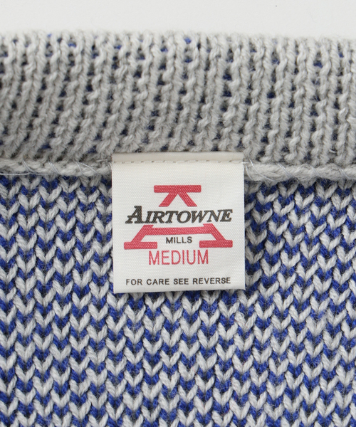 【セール】AIRTOWNE MILLS別注 ビックロゴカーディガン（カーディガン/ボレロ）｜B.C STOCK（ベーセーストック）