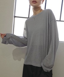 CORNERS | 【2025ss】サムホール付きサイドスリットシアートップス(Tシャツ/カットソー)