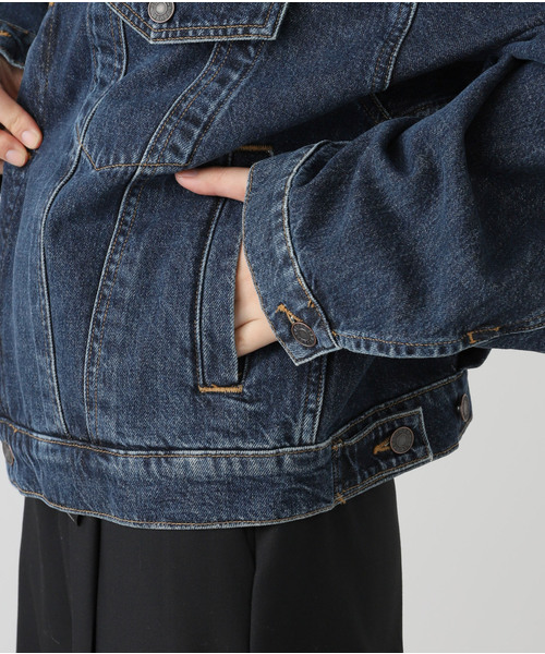 【関税込み】AGOLDE ネイビー Dalton バルーン デニムジャケット AGOLDE Dalton denim jacket | NET-A-PORTER