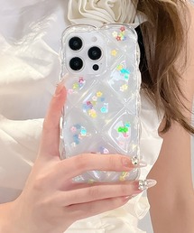 c.u.l（シーユーエル）の「キルティング フラワーパーツ iPhoneカバー アイフォンケース ipc725（スマホケース/カバー）」