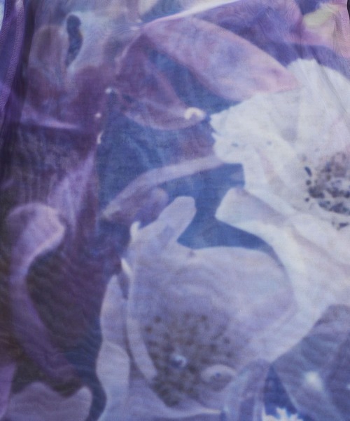 HARE（ハレ）の「2WAYアートガラシアートップス(HARE)（Tシャツ/カットソー・レディース・グリーン/ブルー/パープル・FREE）」の7枚目の写真