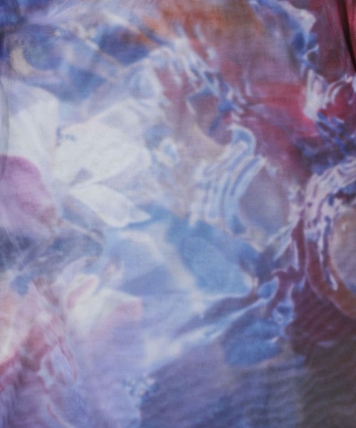 HARE（ハレ）の「2WAYアートガラシアートップス(HARE)（Tシャツ/カットソー・レディース・グリーン/ブルー/パープル・FREE）」の6枚目の写真