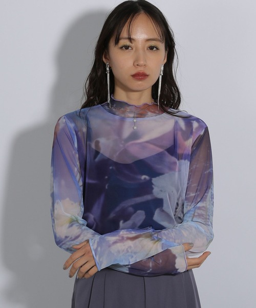 2WAYアートガラシアートップス(HARE)（Tシャツ/カットソー