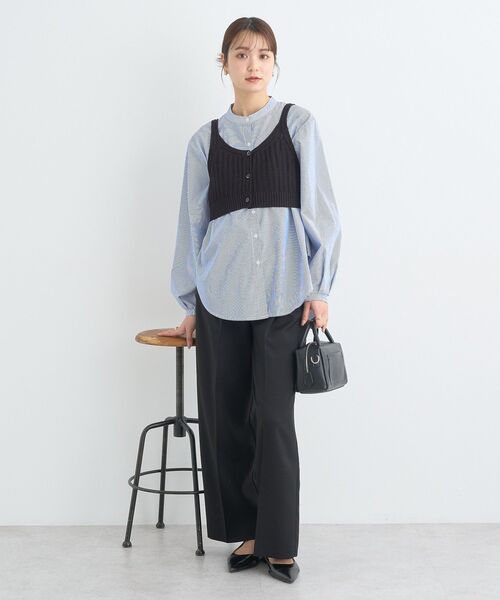 earth music&ecology(アースミュージックアンドエコロジー)の「ベルトタックパンツ(その他パンツ・レディース・ライトベージュ/グレー/ブラック・S/M)」の22枚目の写真