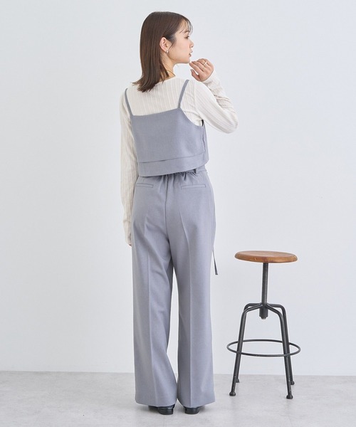 earth music&ecology(アースミュージックアンドエコロジー)の「ベルトタックパンツ(その他パンツ・レディース・ライトベージュ/グレー/ブラック・S/M)」の11枚目の写真