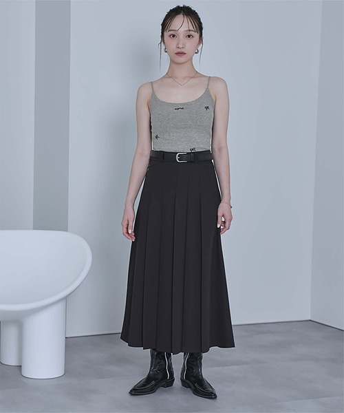 miette（ミエット）の「カップ付きリボン刺繍キャミソール（キャミソール・レディース・ブラック/レッド/グレー/アイボリー・FREE）」の22枚目の写真