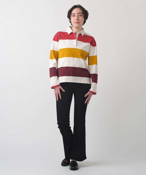 Levi's（リーバイス）の「Levi's/リーバイス ラグビーシャツ（Tシャツ/カットソー・レディース・イエロー・XS/S/M）」の4枚目の写真