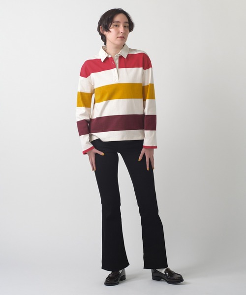 Levi's（リーバイス）の「Levi's/リーバイス ラグビーシャツ（Tシャツ/カットソー・レディース・イエロー・XS/S/M）」の5枚目の写真