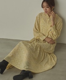 hunch（ハンチ）の「ジョーゼット柄 プリントワンピース（ワンピース）」