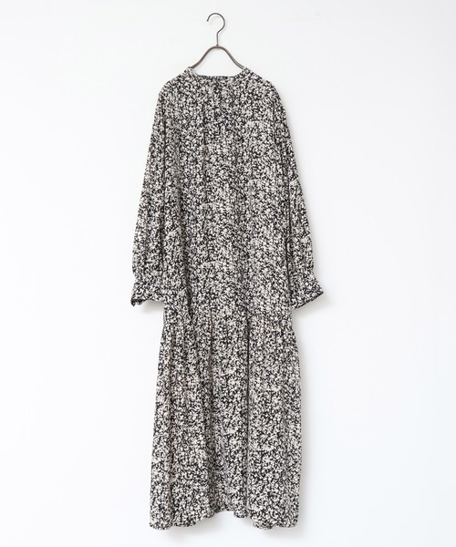 hunch（ハンチ）の「ジョーゼット柄 プリントワンピース（ワンピース・レディース・イエロー系その他/パープル系その他/ブラック系その他・FREE）」の5枚目の写真