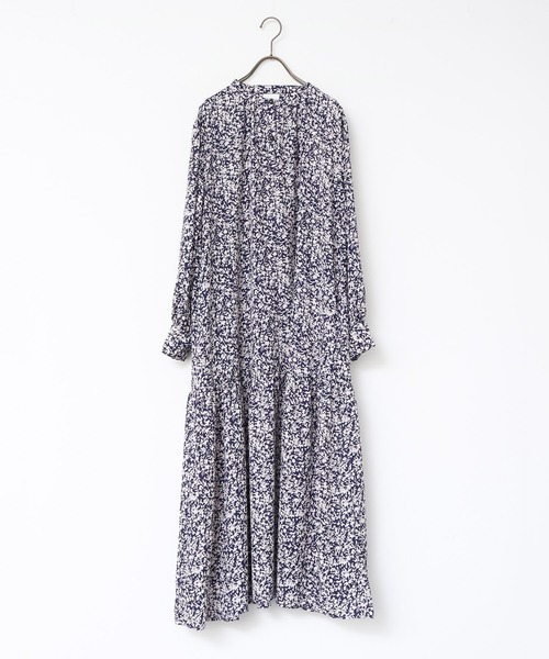 hunch（ハンチ）の「ジョーゼット柄 プリントワンピース（ワンピース・レディース・イエロー系その他/パープル系その他/ブラック系その他・FREE）」の16枚目の写真