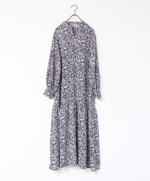 hunch（ハンチ）の「ジョーゼット柄 プリントワンピース（ワンピース・レディース・イエロー系その他/パープル系その他/ブラック系その他・FREE）」の12枚目の写真