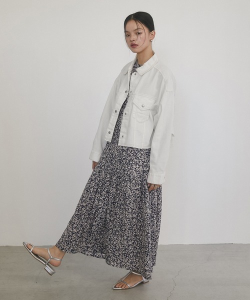 hunch（ハンチ）の「ジョーゼット柄 プリントワンピース（ワンピース・レディース・イエロー系その他/パープル系その他/ブラック系その他・FREE）」の17枚目の写真