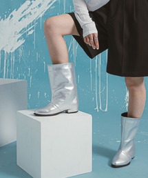 bohmal（ボマール）の「ワイドシャフトストレートショートブーツ（ブーツ）」