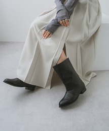 bohmal（ボマール）の「ワイドシャフトストレートショートブーツ（ブーツ）」