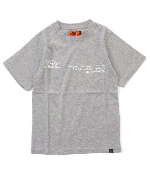 KRIFF MAYER Kid's Collection（クリフメイヤーキッズコレクション）の「【撥水・防汚】クリーネスT（Take your time）（Tシャツ/カットソー・キッズ・オフホワイト/ネイビー/グレー/ライトグリーン・130/120/170/160/150/140）」の2枚目の写真