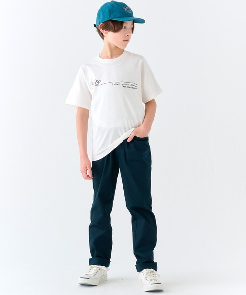 KRIFF MAYER Kid's Collection（クリフメイヤーキッズコレクション）の「【撥水・防汚】クリーネスT（Take your time）（Tシャツ/カットソー・キッズ・オフホワイト/ネイビー/グレー/ライトグリーン・130/120/170/160/150/140）」の5枚目の写真