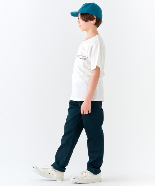KRIFF MAYER Kid's Collection（クリフメイヤーキッズコレクション）の「【撥水・防汚】クリーネスT（Take your time）（Tシャツ/カットソー・キッズ・オフホワイト/ネイビー/グレー/ライトグリーン・130/120/170/160/150/140）」の7枚目の写真