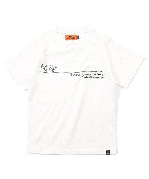 KRIFF MAYER Kid's Collection（クリフメイヤーキッズコレクション）の「【撥水・防汚】クリーネスT（Take your time）（Tシャツ/カットソー・キッズ・オフホワイト/ネイビー/グレー/ライトグリーン・130/120/170/160/150/140）」の12枚目の写真