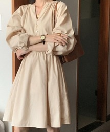 dream in the cradle（ドリームインザクレイドル）の「Vネック・コットンワンピース（ワンピース）」