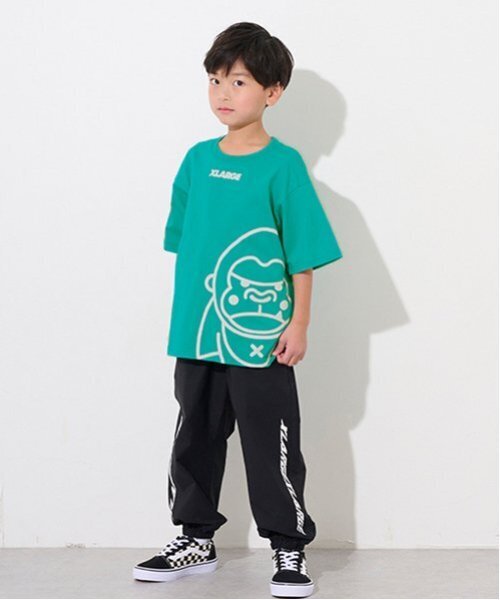 XLARGE KIDS（エクストララージキッズ）の「ビッグファニーゴリラ半袖Tシャツ（Tシャツ/カットソー・キッズ・ブルー/グリーン/ホワイト/ブラック・80ｃｍ/90cm/110cm/100cm/120cm/130cm/140cm）」の6枚目の写真