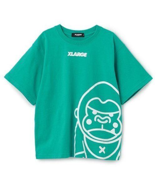 XLARGE KIDS（エクストララージキッズ）の「ビッグファニーゴリラ半袖Tシャツ（Tシャツ/カットソー・キッズ・ブルー/グリーン/ホワイト/ブラック・80ｃｍ/90cm/110cm/100cm/120cm/130cm/140cm）」の8枚目の写真