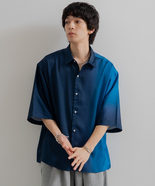 セール】Loose fit gradation HS shirt / ルーズフィット
