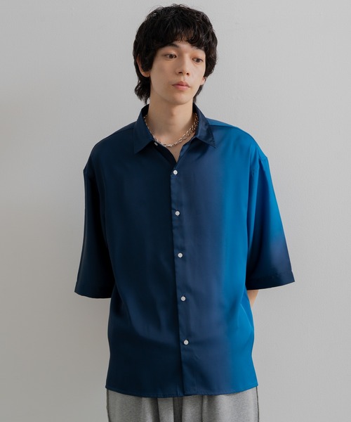 セール】Loose fit gradation HS shirt / ルーズフィット