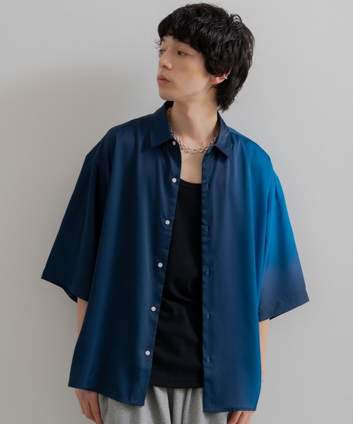 SINSS（シンス）の「Loose fit gradation HS shirt / ルーズフィット