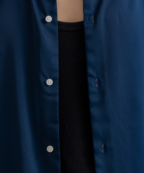 SINSS（シンス）の「Loose fit gradation HS shirt / ルーズフィットグラデーションハーフスリーブシャツ（シャツ/ブラウス・メンズ・ブラック/ブルー・SMALL/MEDIUM/LARGE）」の5枚目の写真