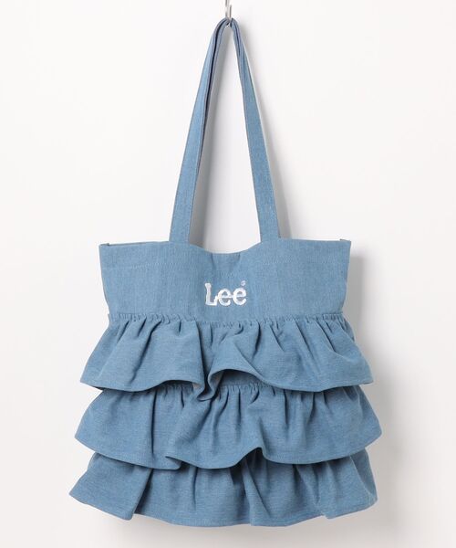 Lee(リー)の「【LEE/リー】【大ぶりフリルが主役】フリルBIGトートバッグ 大人可愛い キャンバスバッグ 華やかカジュアル(トートバッグ・レディース・ブラック/オフホワイト/シルバー/ブルー・FREE)」の3枚目の写真