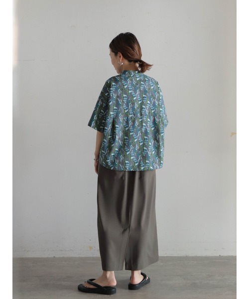 FIL DE FER（フィルデフェール）の「Conchプリント　ワイドショートシャツ（シャツ/ブラウス・レディース・グレー/ブラウン・FREE）」の19枚目の写真