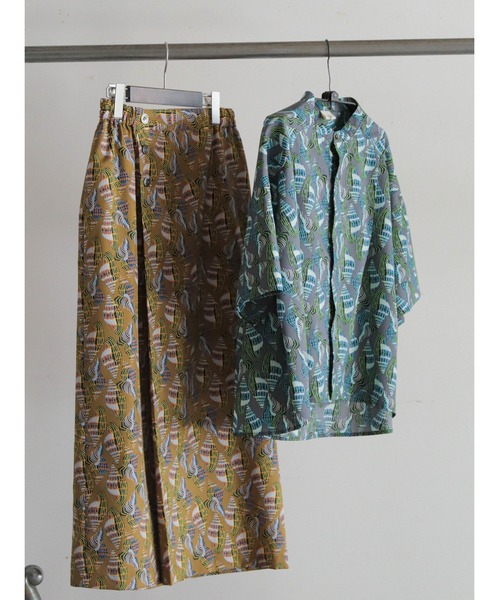 FIL DE FER（フィルデフェール）の「Conchプリント　ワイドショートシャツ（シャツ/ブラウス・レディース・グレー/ブラウン・FREE）」の14枚目の写真