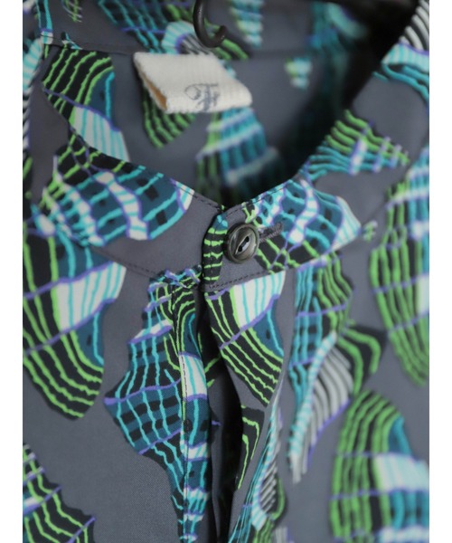 FIL DE FER（フィルデフェール）の「Conchプリント　ワイドショートシャツ（シャツ/ブラウス・レディース・グレー/ブラウン・FREE）」の12枚目の写真