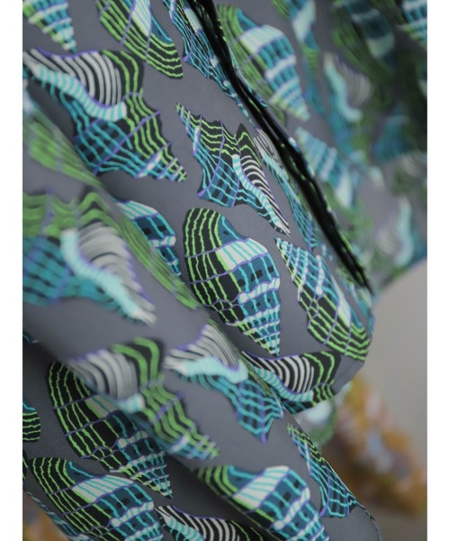 FIL DE FER（フィルデフェール）の「Conchプリント　ワイドショートシャツ（シャツ/ブラウス・レディース・グレー/ブラウン・FREE）」の11枚目の写真