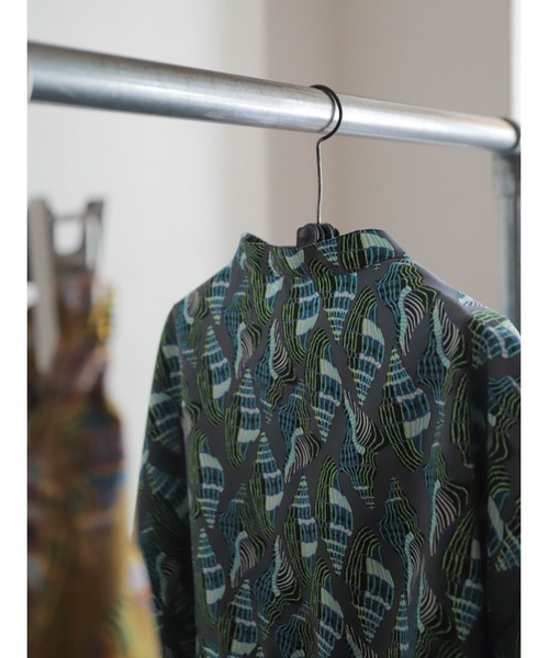 FIL DE FER（フィルデフェール）の「Conchプリント　ワイドショートシャツ（シャツ/ブラウス・レディース・グレー/ブラウン・FREE）」の10枚目の写真