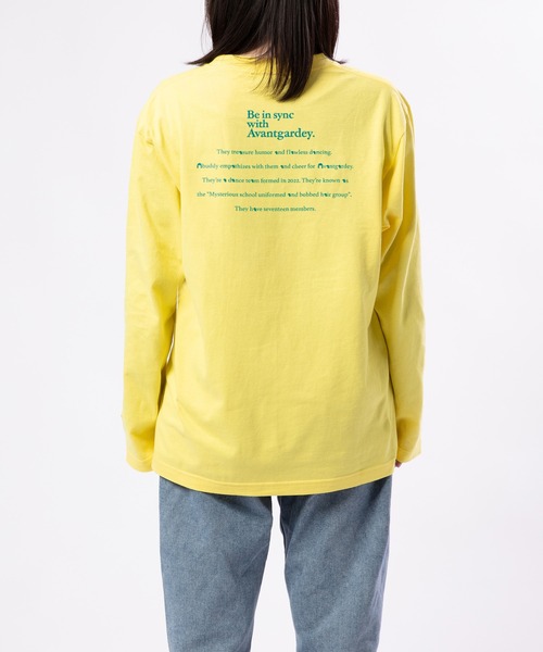 ZOZO(ゾゾ)の「【AVANTGARDEY × ZOZOTOWN】ダンステッチ ロング Tシャツ(Tシャツ/カットソー・メンズ・ホワイト/イエロー・S/M/L/XL)」の8枚目の写真