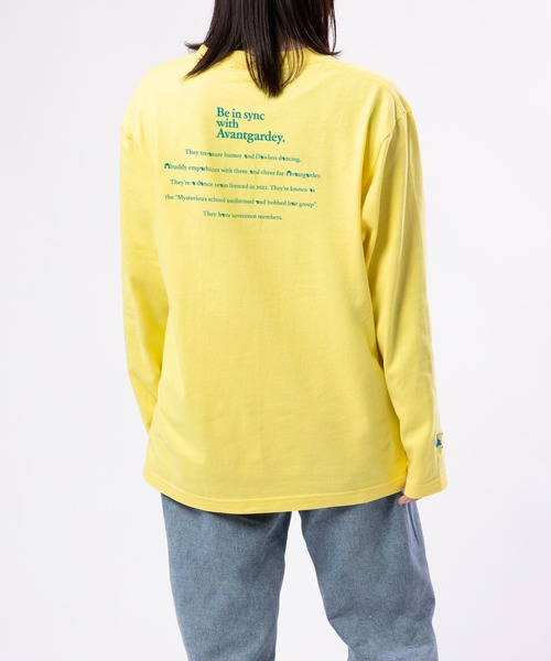 ZOZO(ゾゾ)の「【AVANTGARDEY × ZOZOTOWN】ダンステッチ ロング Tシャツ(Tシャツ/カットソー・メンズ・ホワイト/イエロー・S/M/L/XL)」の9枚目の写真