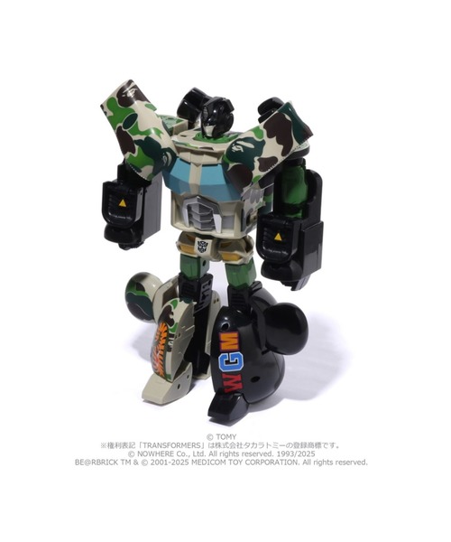 BAPE X TRANSFORMERS X BE@RBRICK - ABC CAMO SHARK CONVOY 400