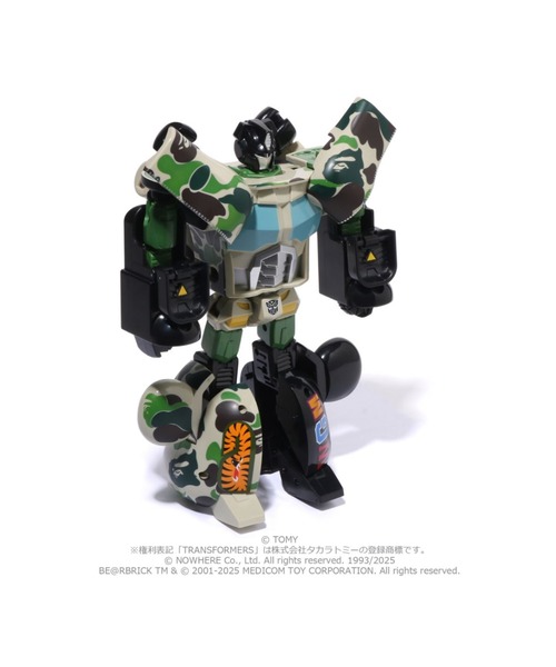 BAPE X TRANSFORMERS X BE@RBRICK - ABC CAMO SHARK CONVOY 400