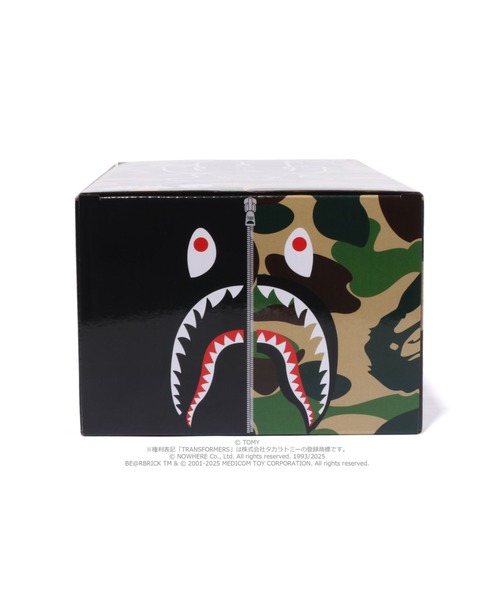 BAPE X TRANSFORMERS X BE@RBRICK - ABC CAMO SHARK CONVOY 400