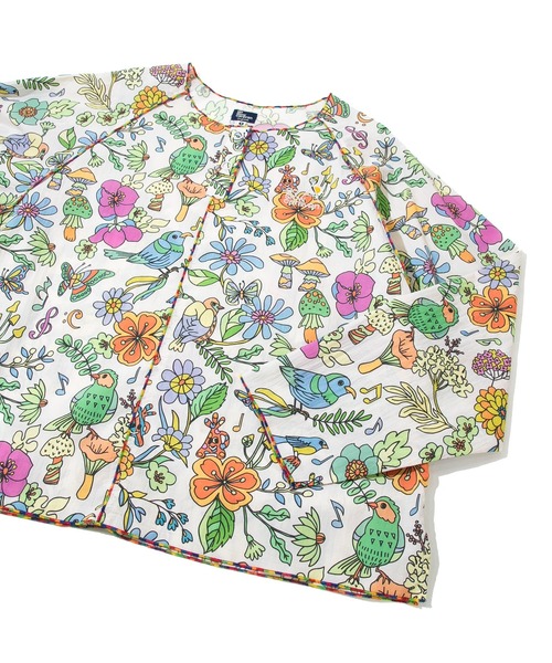 go slow caravan(ゴースローキャラバン)の「N/Cクレイジー ハッピーフラワーヘンリープルオーバー W(Tシャツ/カットソー・レディース・その他1/カラフル・FREE)」の3枚目の写真