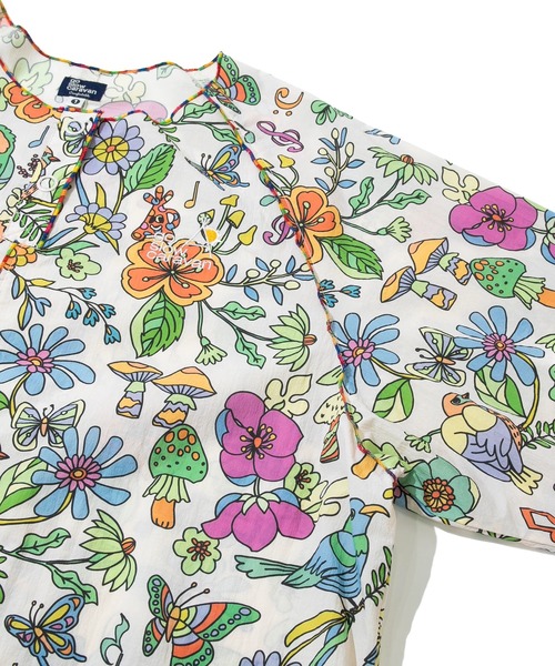 go slow caravan(ゴースローキャラバン)の「N/Cクレイジー ハッピーフラワーヘンリープルオーバー W(Tシャツ/カットソー・レディース・その他1/カラフル・FREE)」の5枚目の写真