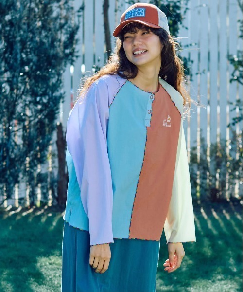go slow caravan(ゴースローキャラバン)の「N/Cクレイジー ハッピーフラワーヘンリープルオーバー W(Tシャツ/カットソー・レディース・その他1/カラフル・FREE)」の12枚目の写真